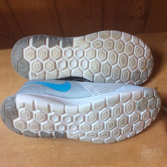 Nike Flex Experience RN 6 Grey/Light Blue Breathable Athletic Sneaker Size 8.5 - Picture 4 of 7